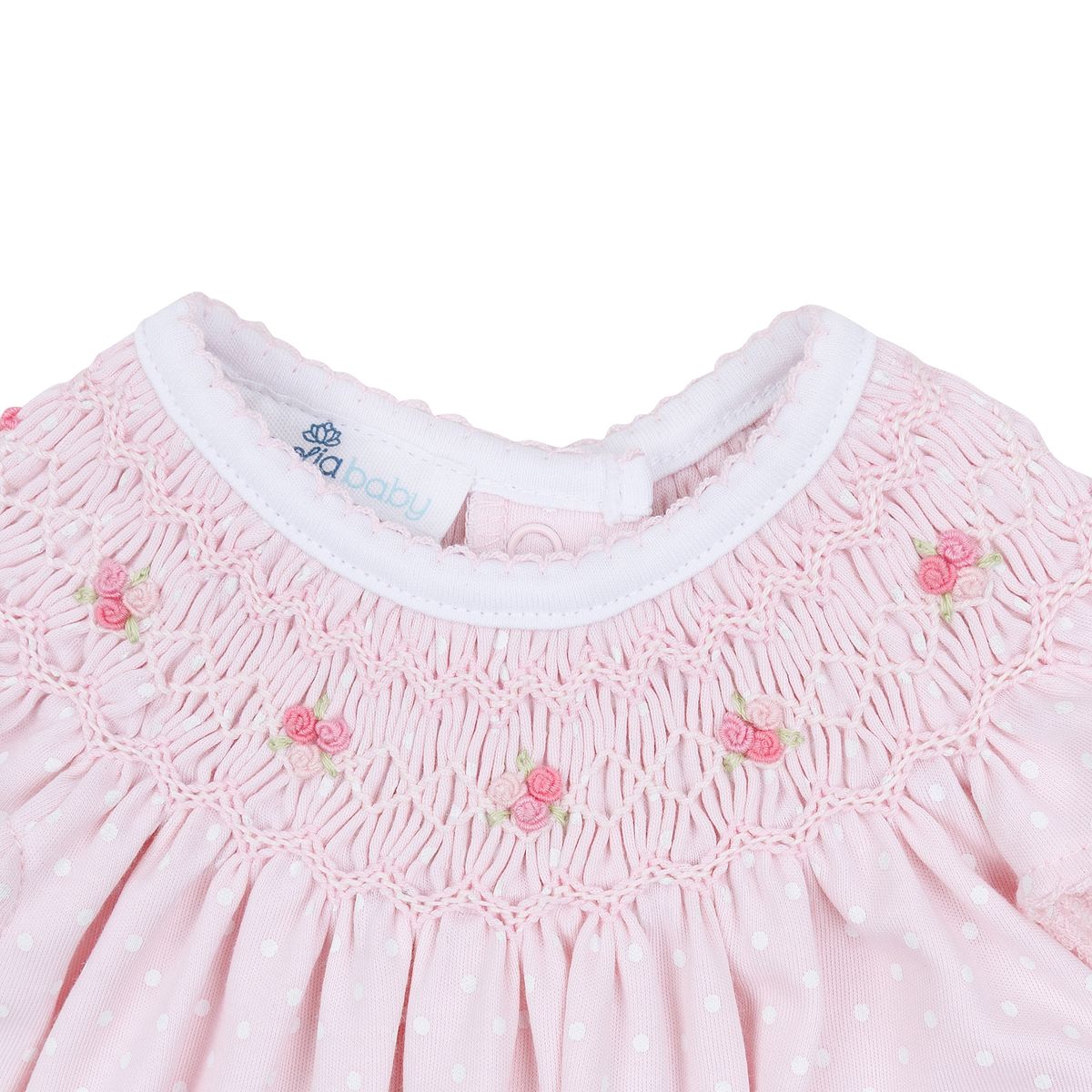 Mia and Luca's Hand Smocked Pink Bishop Gown