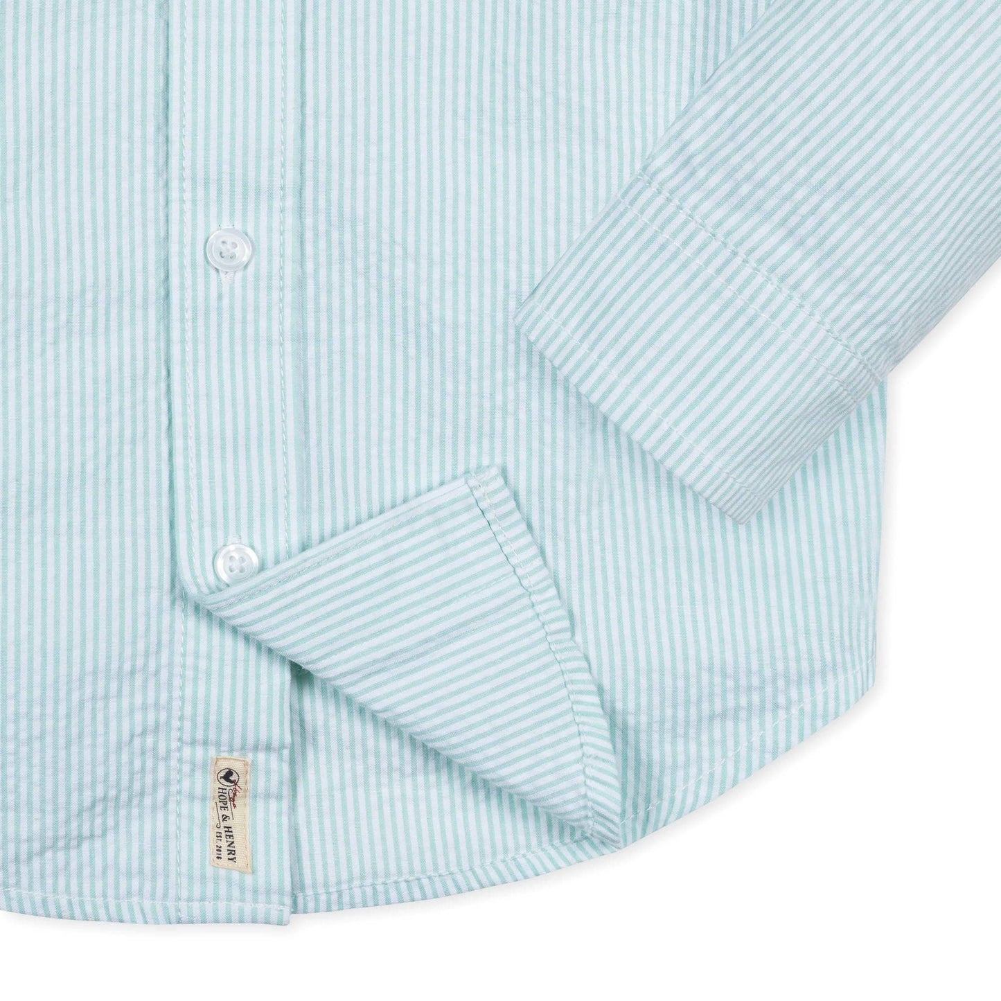 Organic Seersucker Button Down Shirt