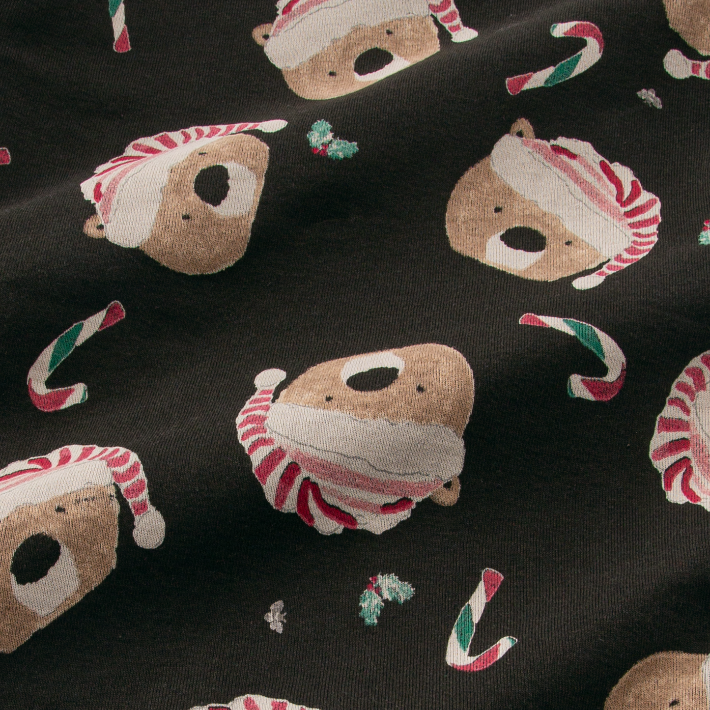 Organic Candy Cane Bears 2PC Shirt/Pant Pajamas