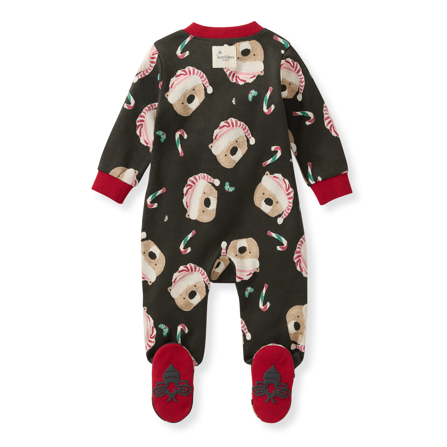 Organic Candy Cane Bears Pajamas