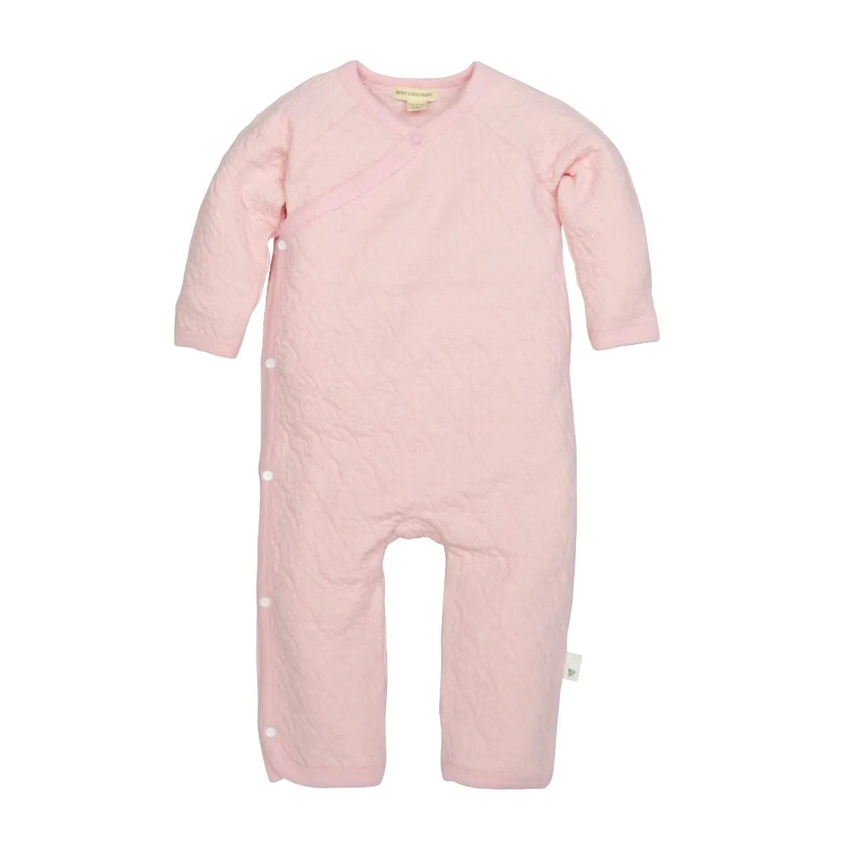Quilted Organic Wrap Jumpsuit-Blush