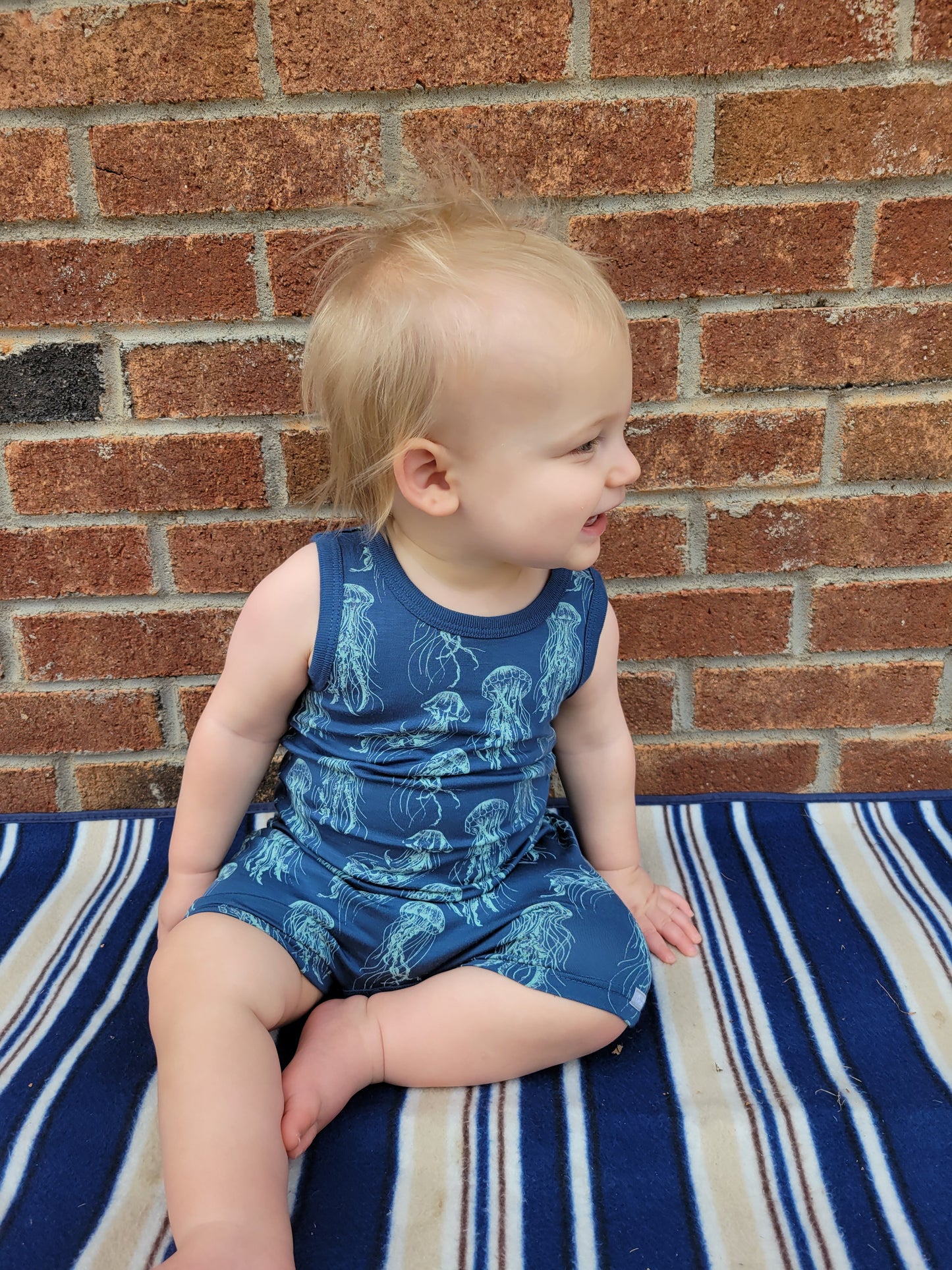 Jellyfish Modal Sleeveless Romper