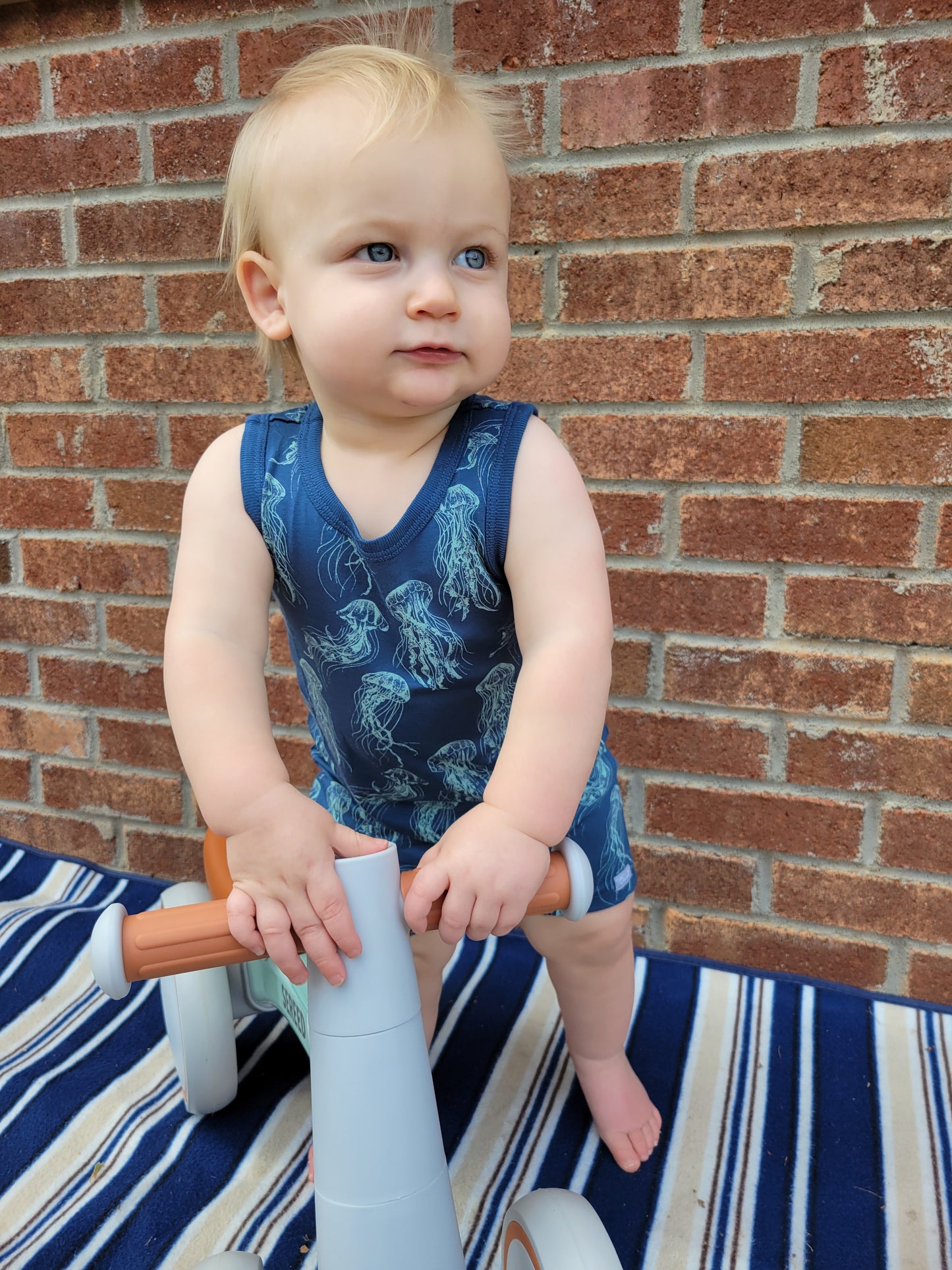 Jellyfish Modal Sleeveless Romper