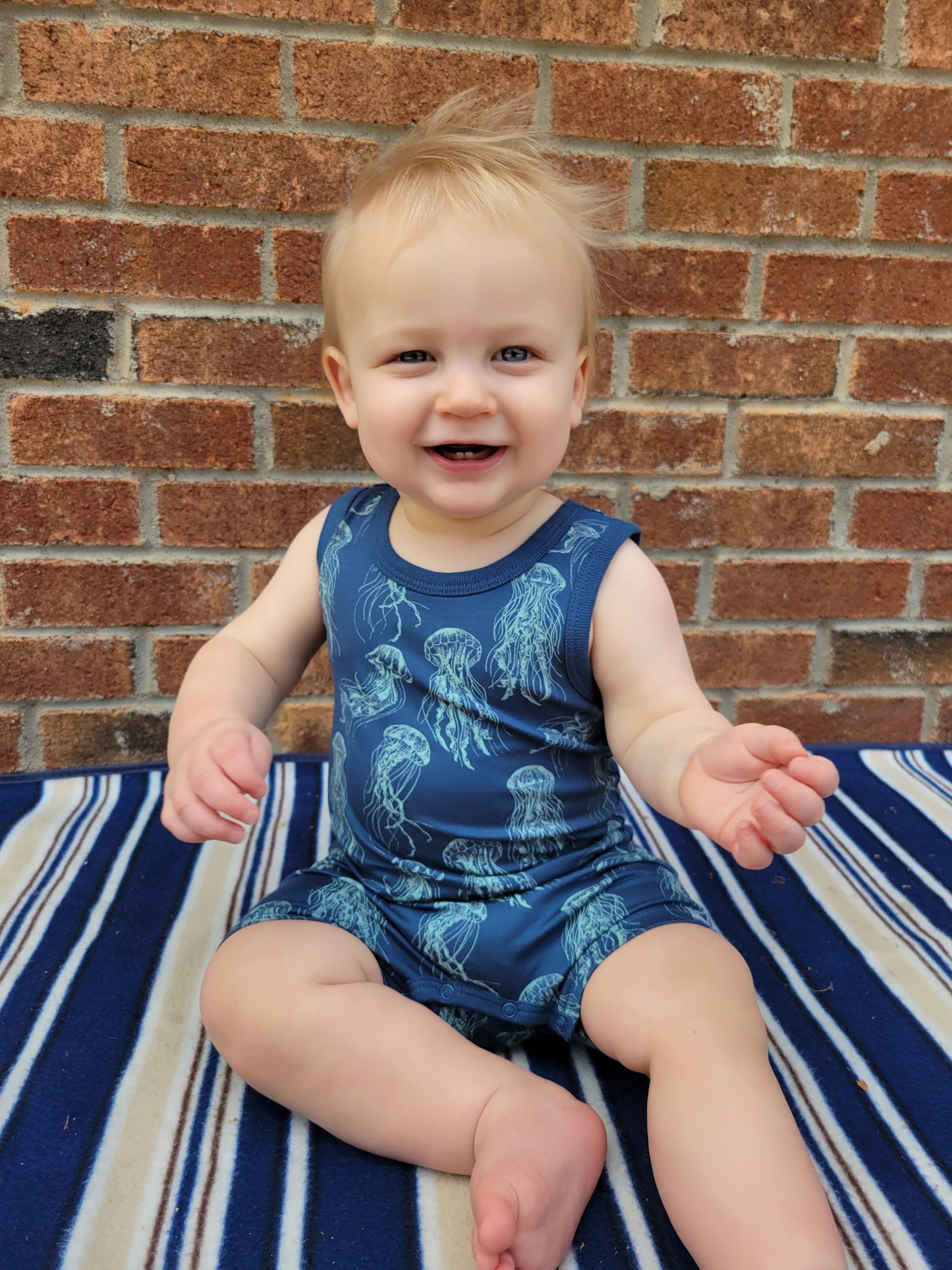Jellyfish Modal Sleeveless Romper