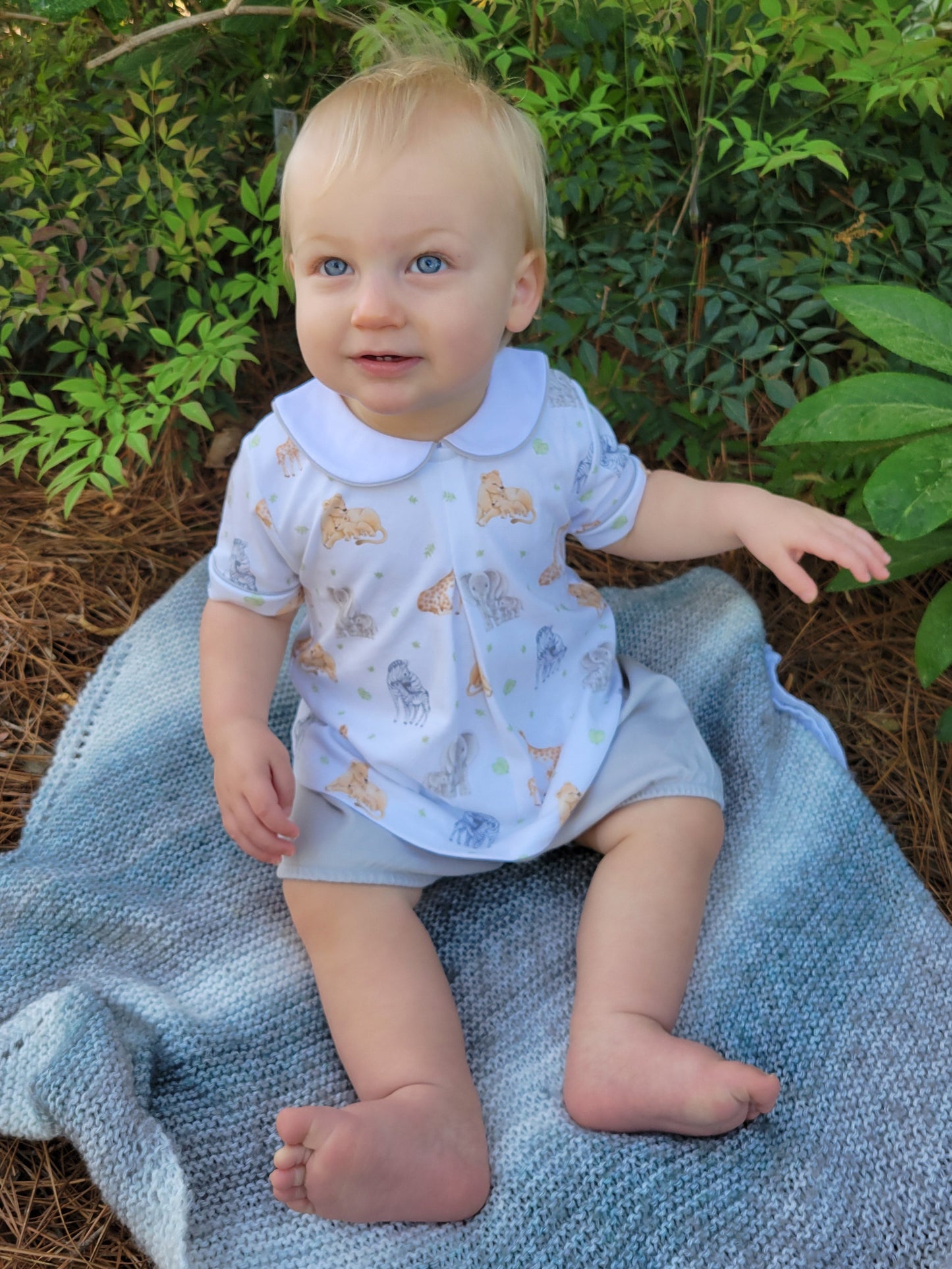 Jungle Kids Pima Shirt & Bloomer Set