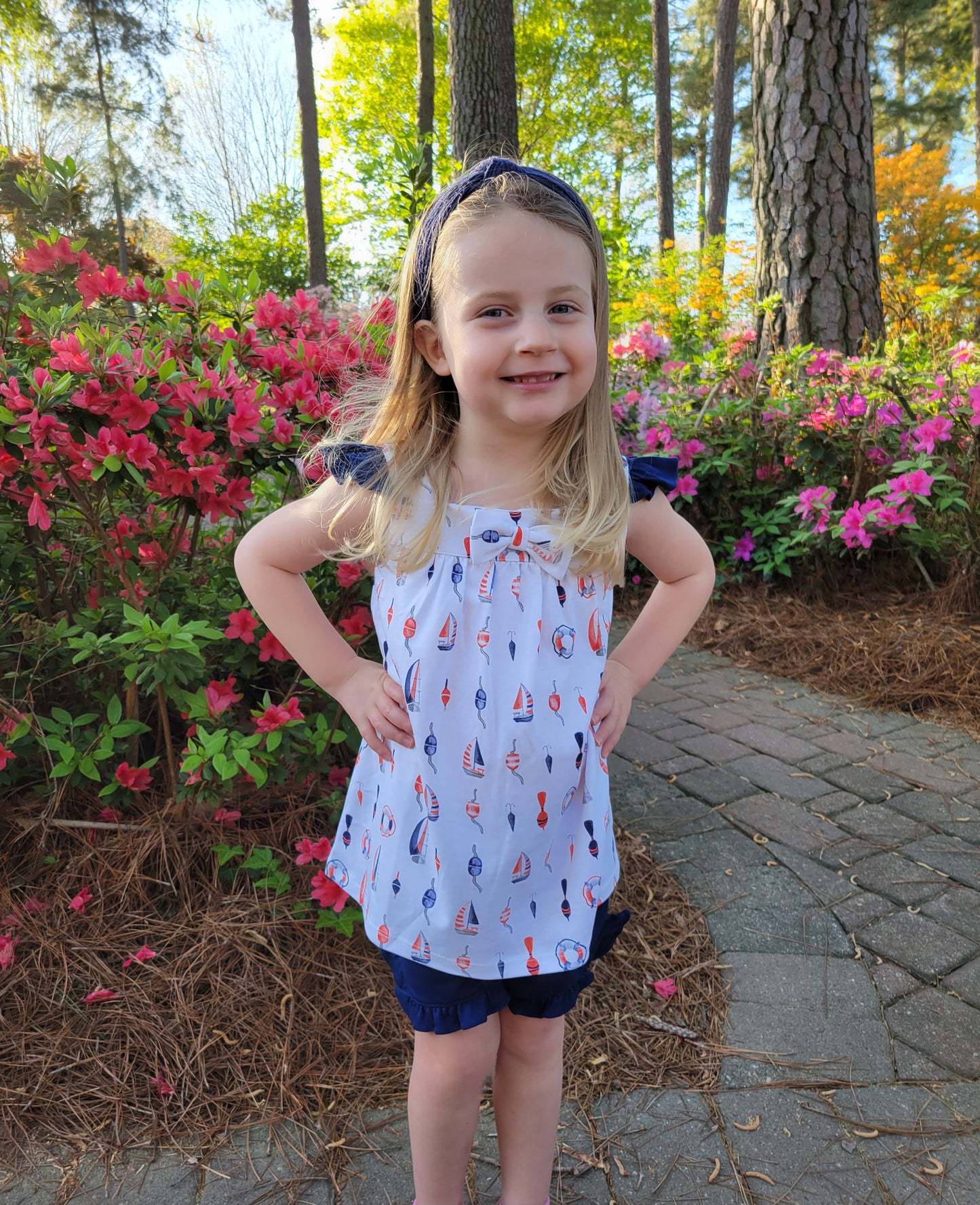 Sail Away Pima Shirt & Shorts Set