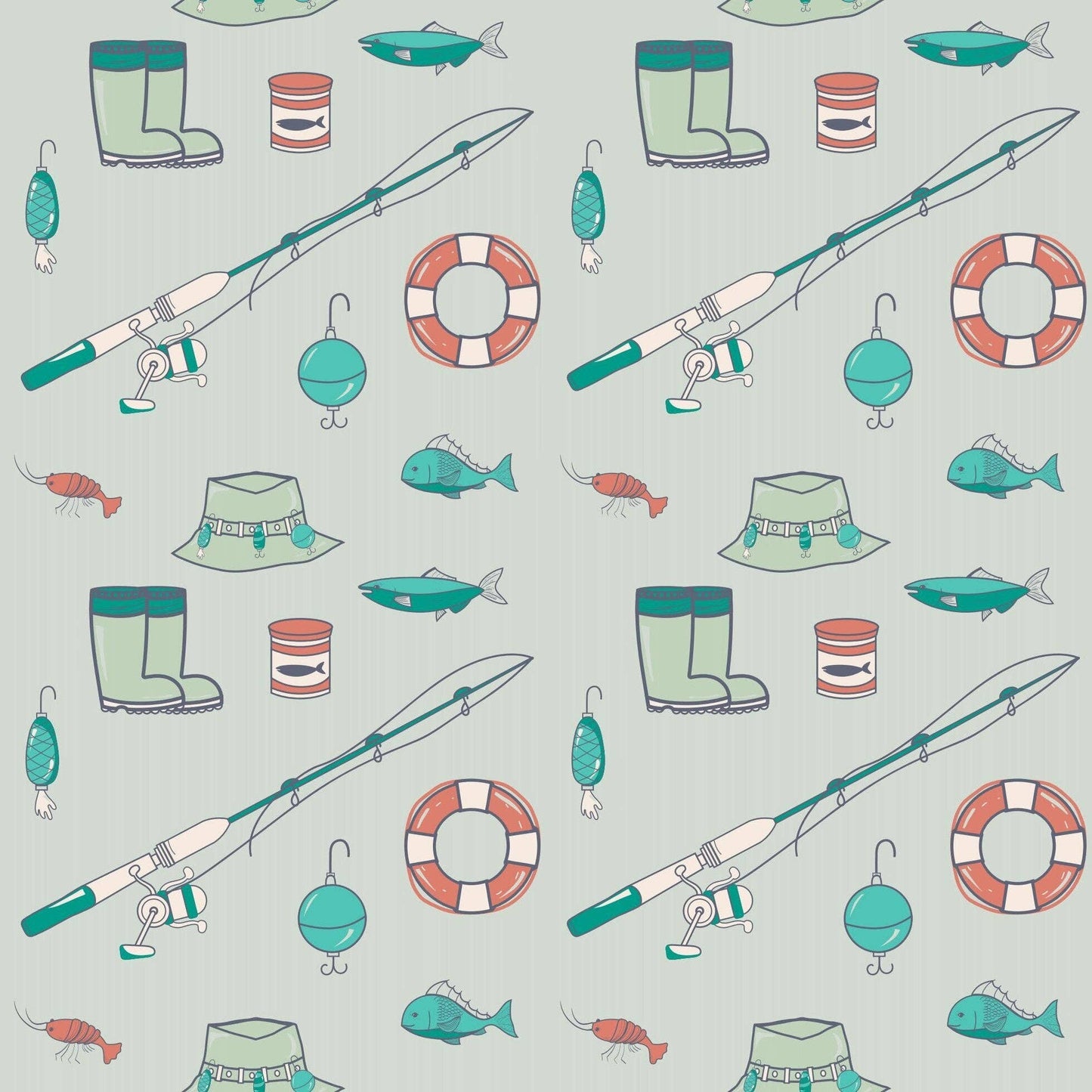 Cast a Line Bamboo Polo Romper