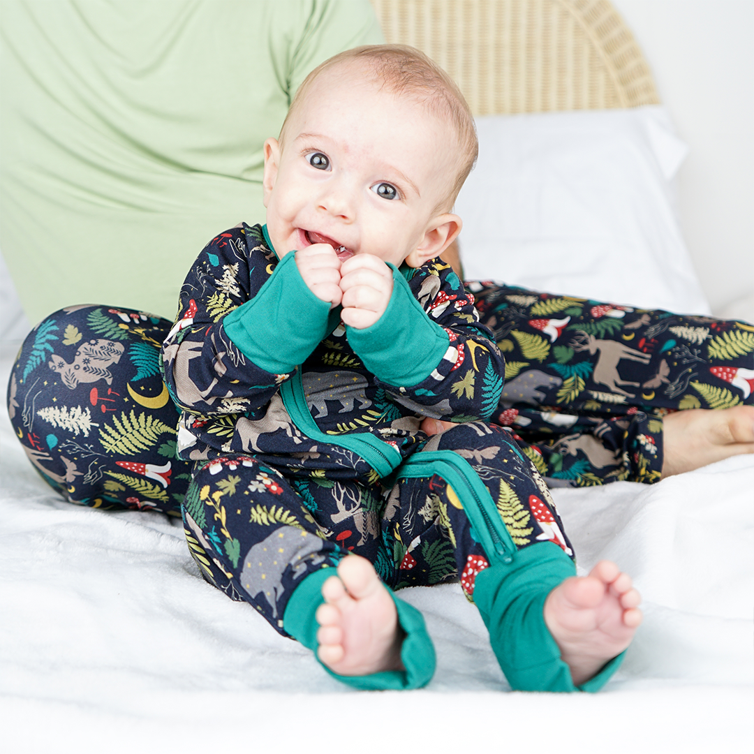 Night Forest Bamboo Convertible Pajamas