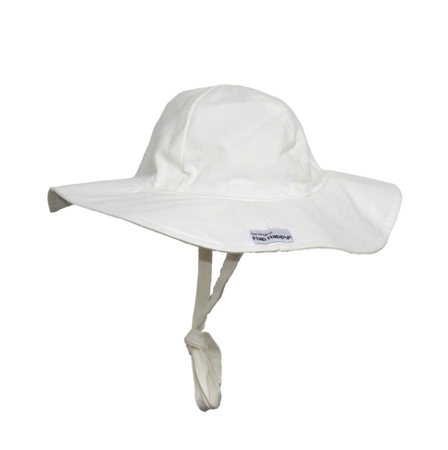 UPF50+ White Organic Floppy Sun Hat