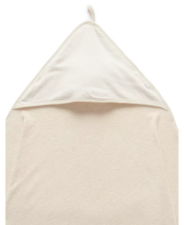 Organic Hooded Towel - Wheat Melange