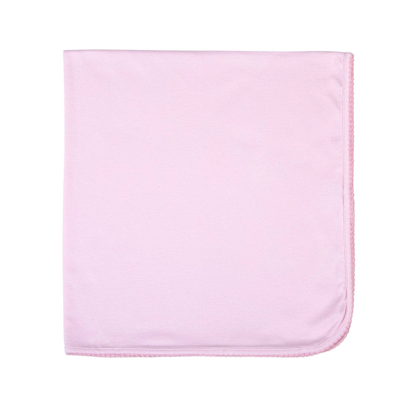 Essentials Solid Pink Pima Blanket
