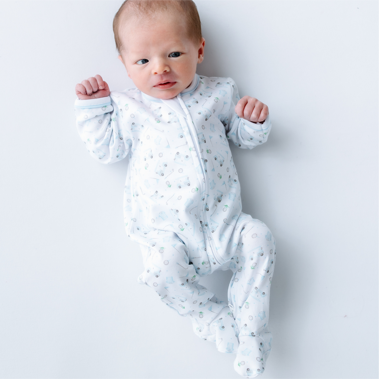 Little Golfer Pima Zip Footie