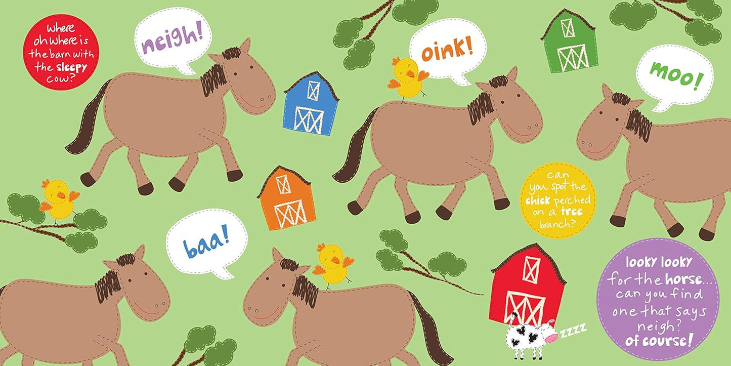 Looky Looky Little One On the Farm Board Book