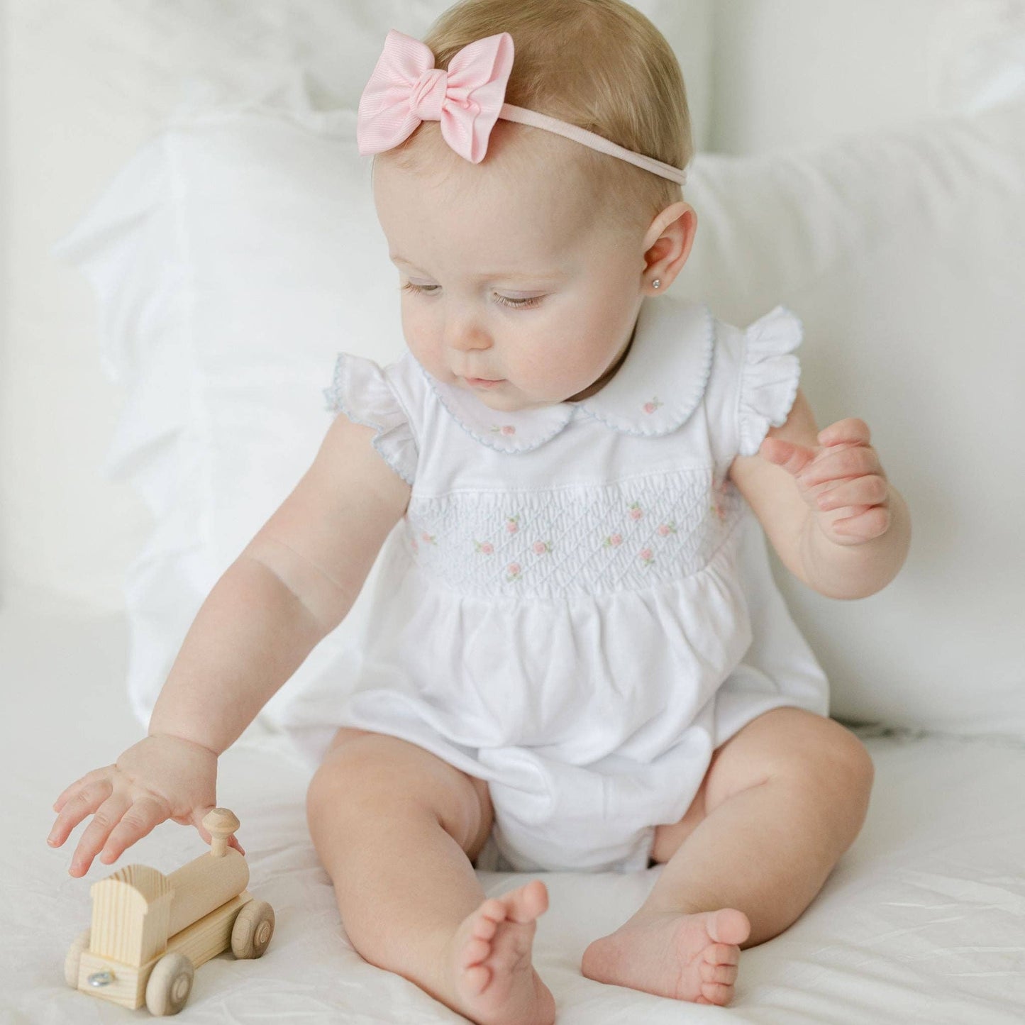 Charlotte's Classics Smocked Pima Bubble