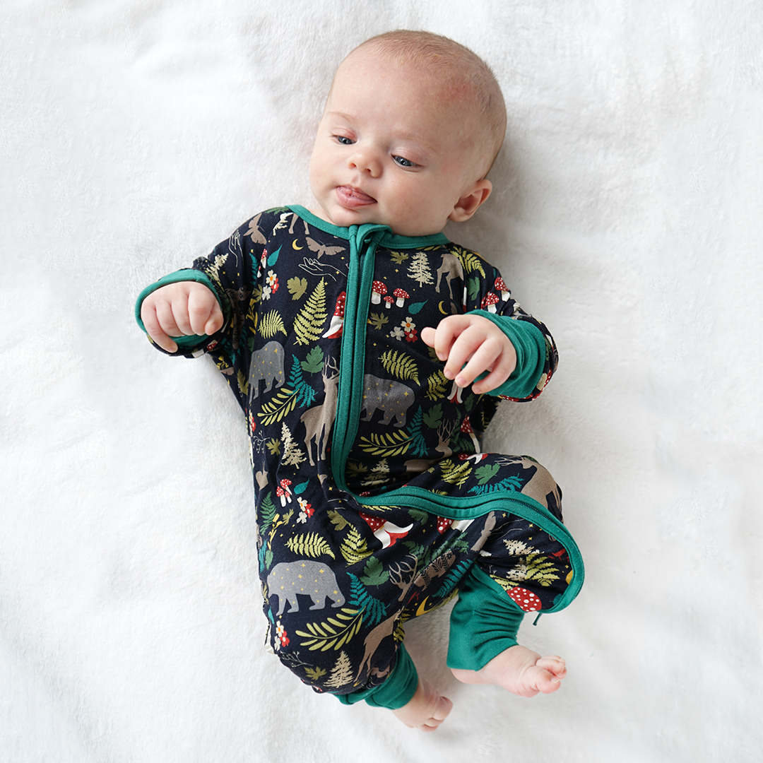Night Forest Bamboo Convertible Pajamas