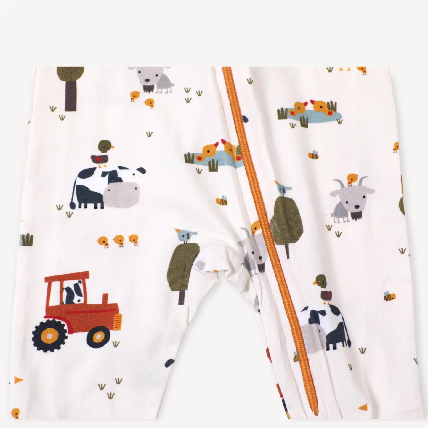 Organic Farm Zip Romper