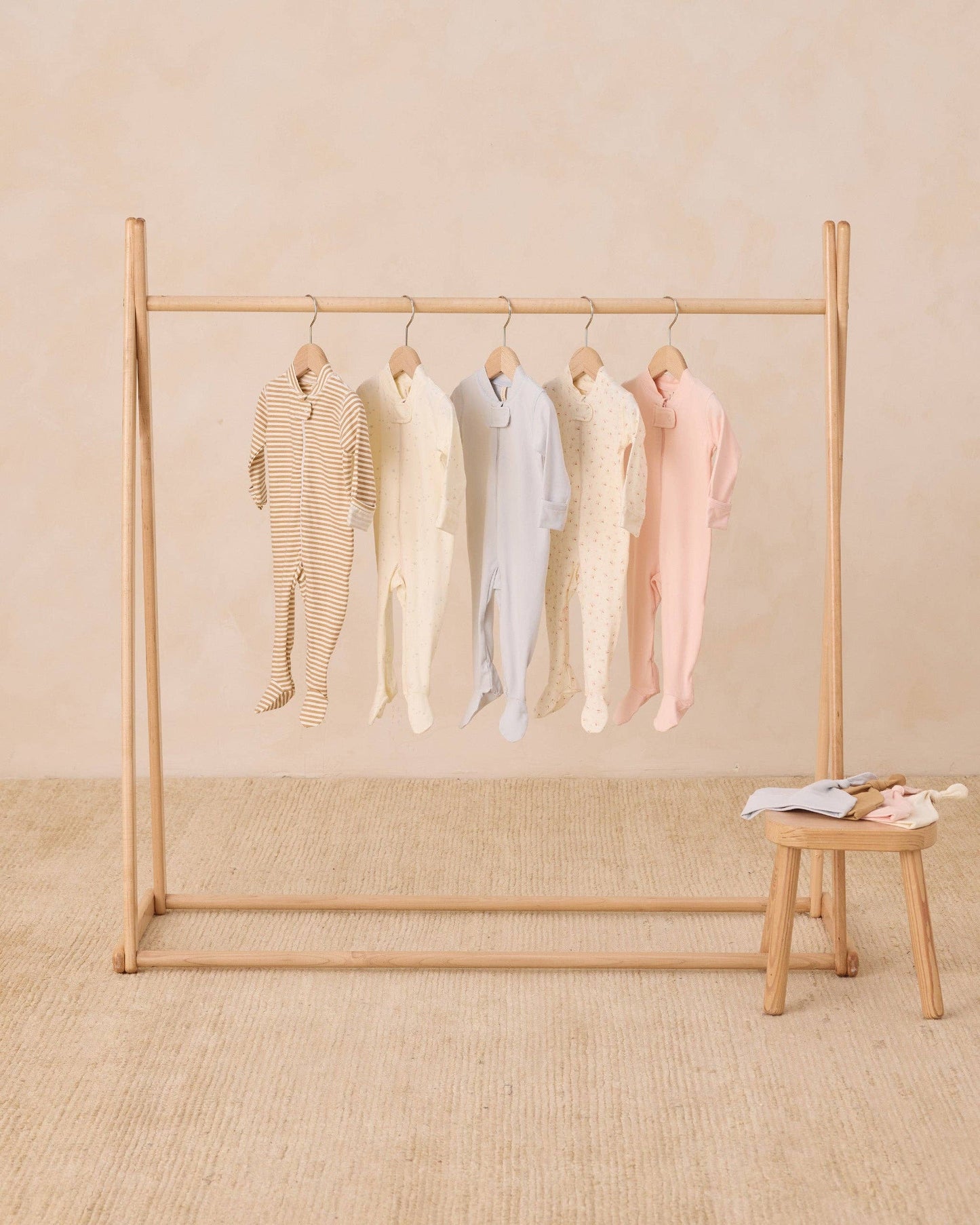 Organic Zip Footie - Fog