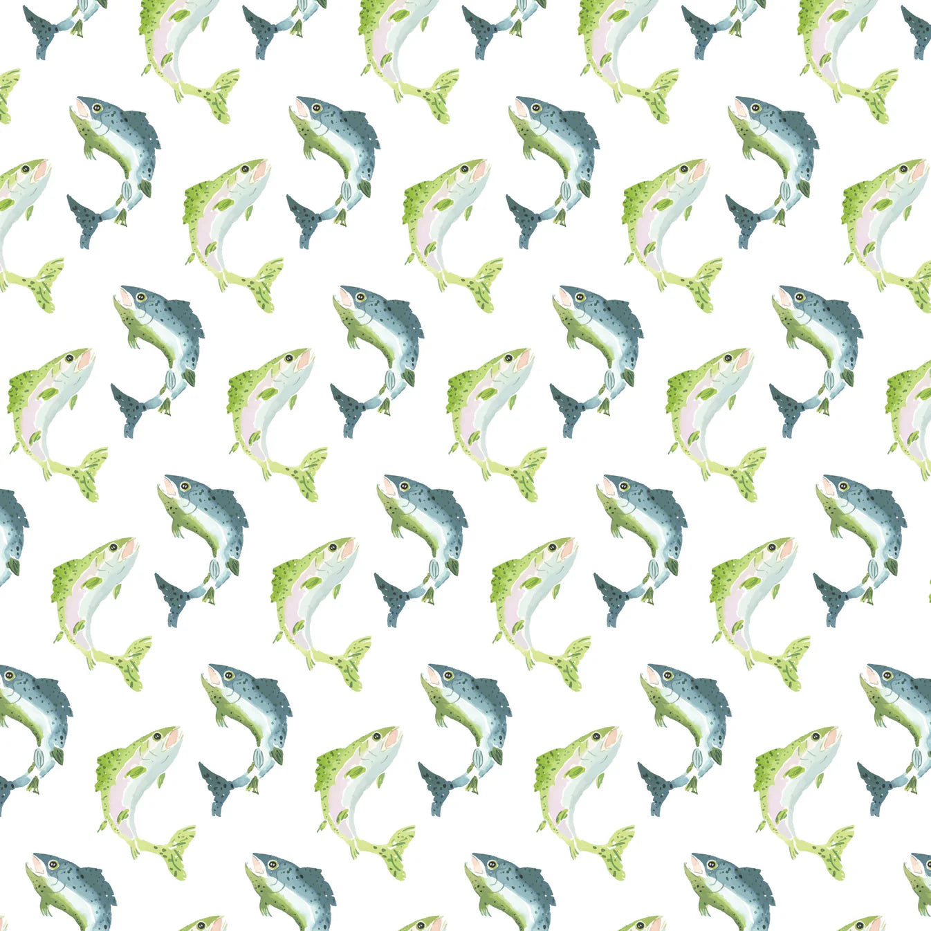 Parker Pima Zip Pajamas - Jumping Trout