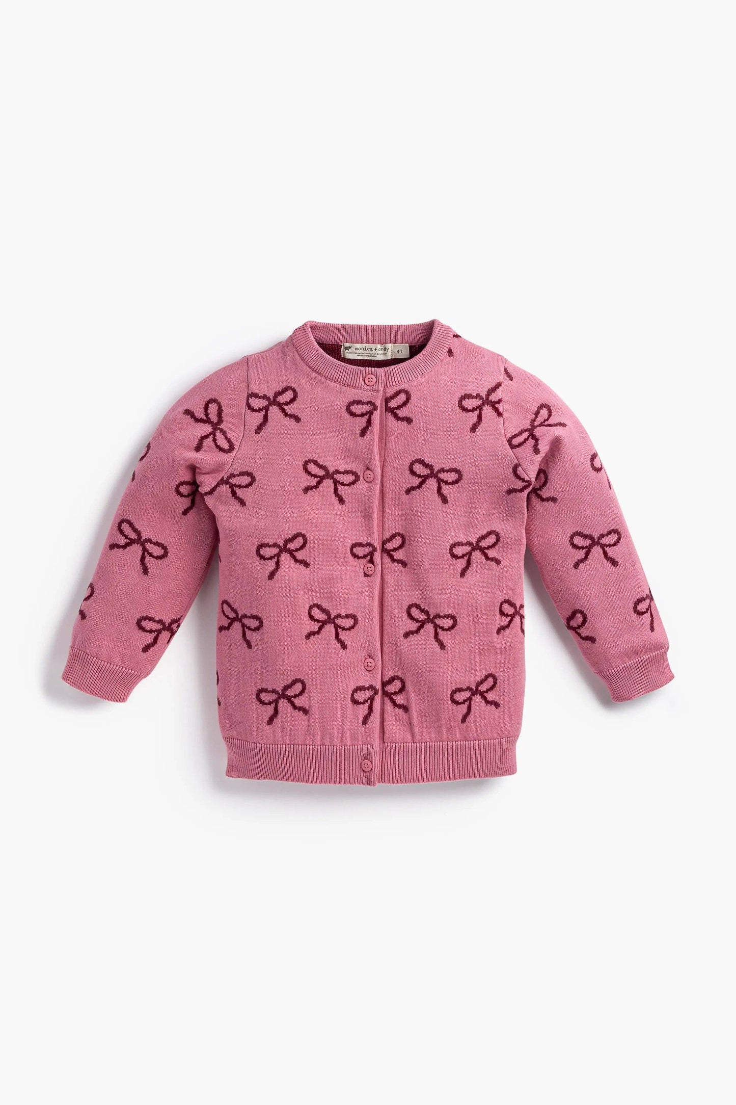 Pink Ribbons Organic Cardigan + Pant Set
