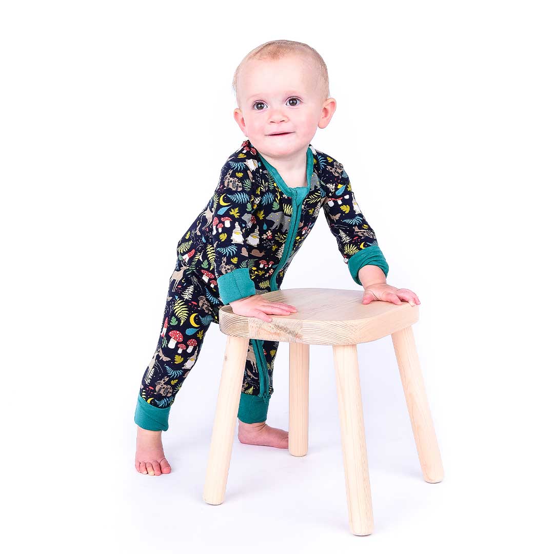 Night Forest Bamboo Convertible Pajamas
