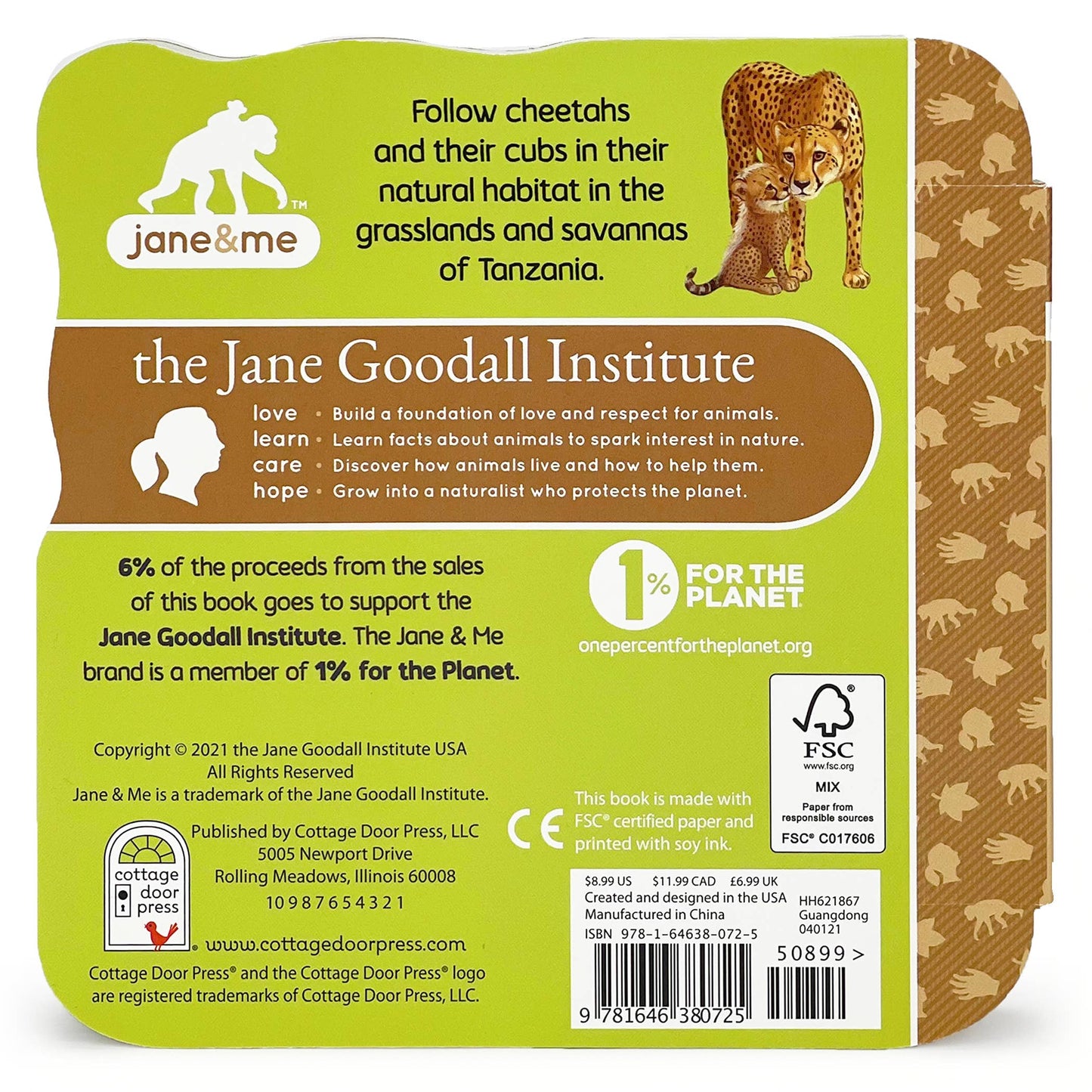 Jane & Me Cheetah Board Book