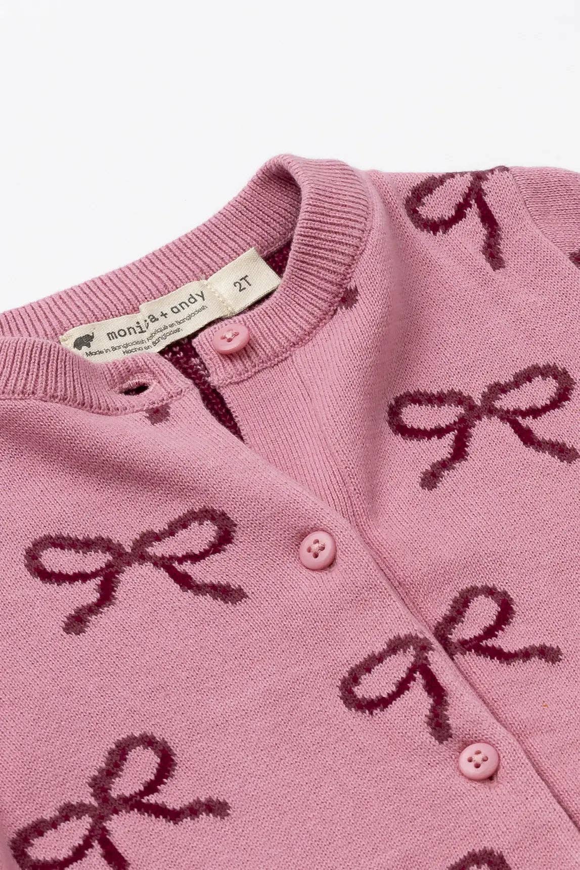 Pink Ribbons Organic Cardigan + Pant Set