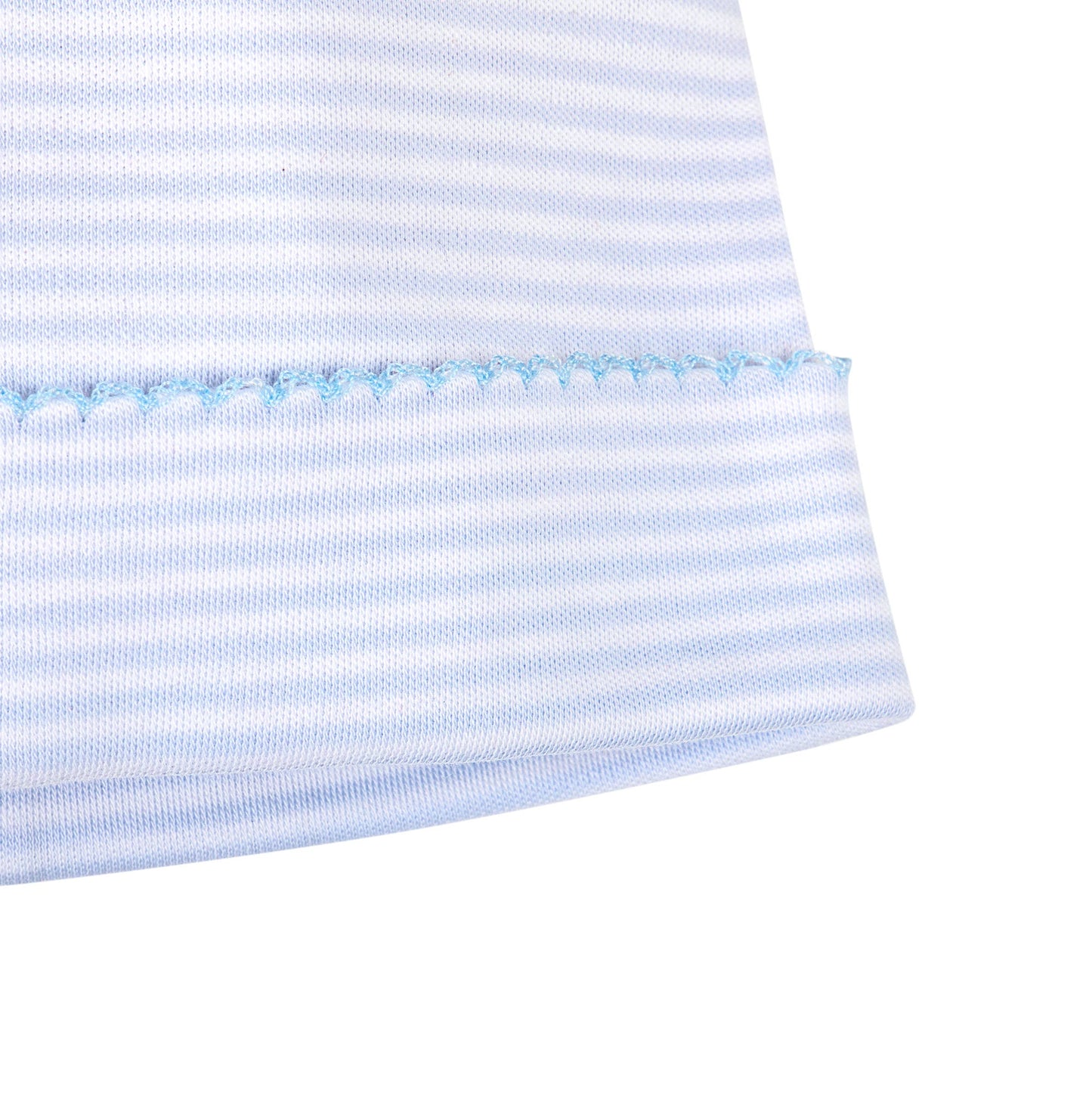 Blue Mini Stripes Pima Hat