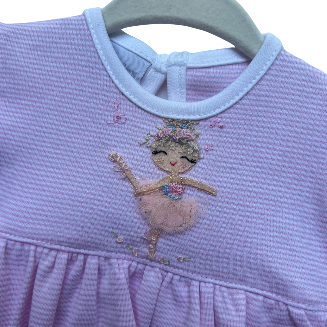 Twirly Whirly Hand Appliqued Pima Bodydress
