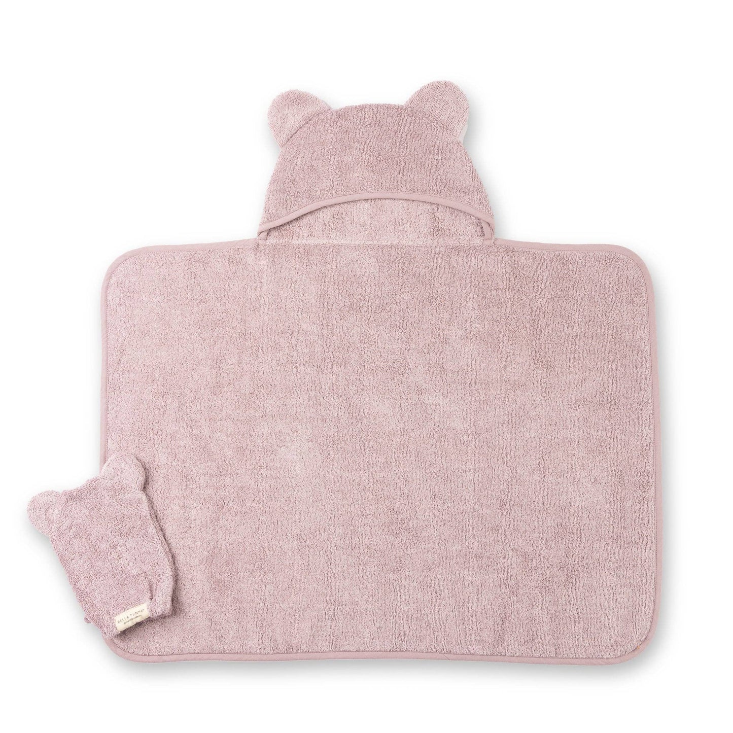 Hooded Towel + Wash Mitt Set- Orchid
