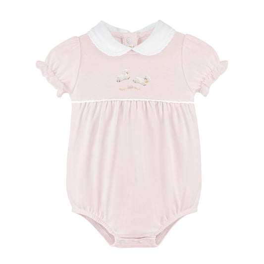 Pink Baby Lambs Pima Bubble