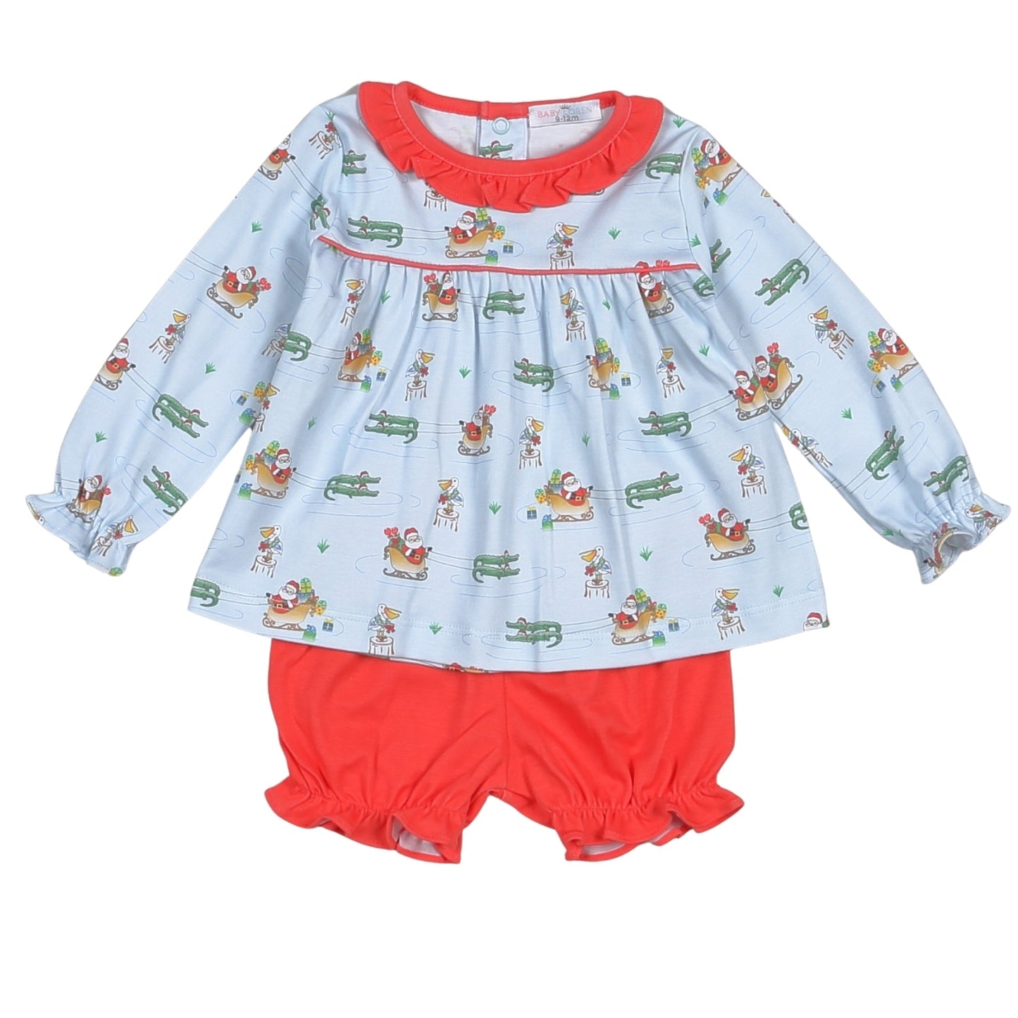 Christmas in the South Pima Shirt/Bloomer Set