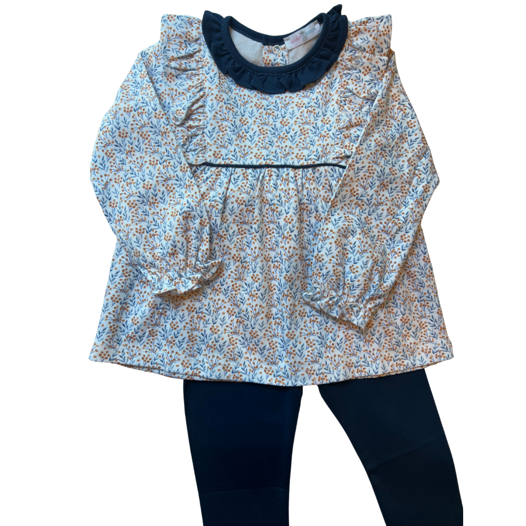 Tessa Floral Pima Shirt/Pant Set