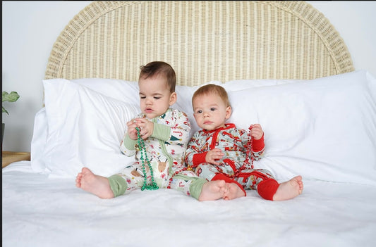 Santa and Friends Bamboo Convertible Pajamas