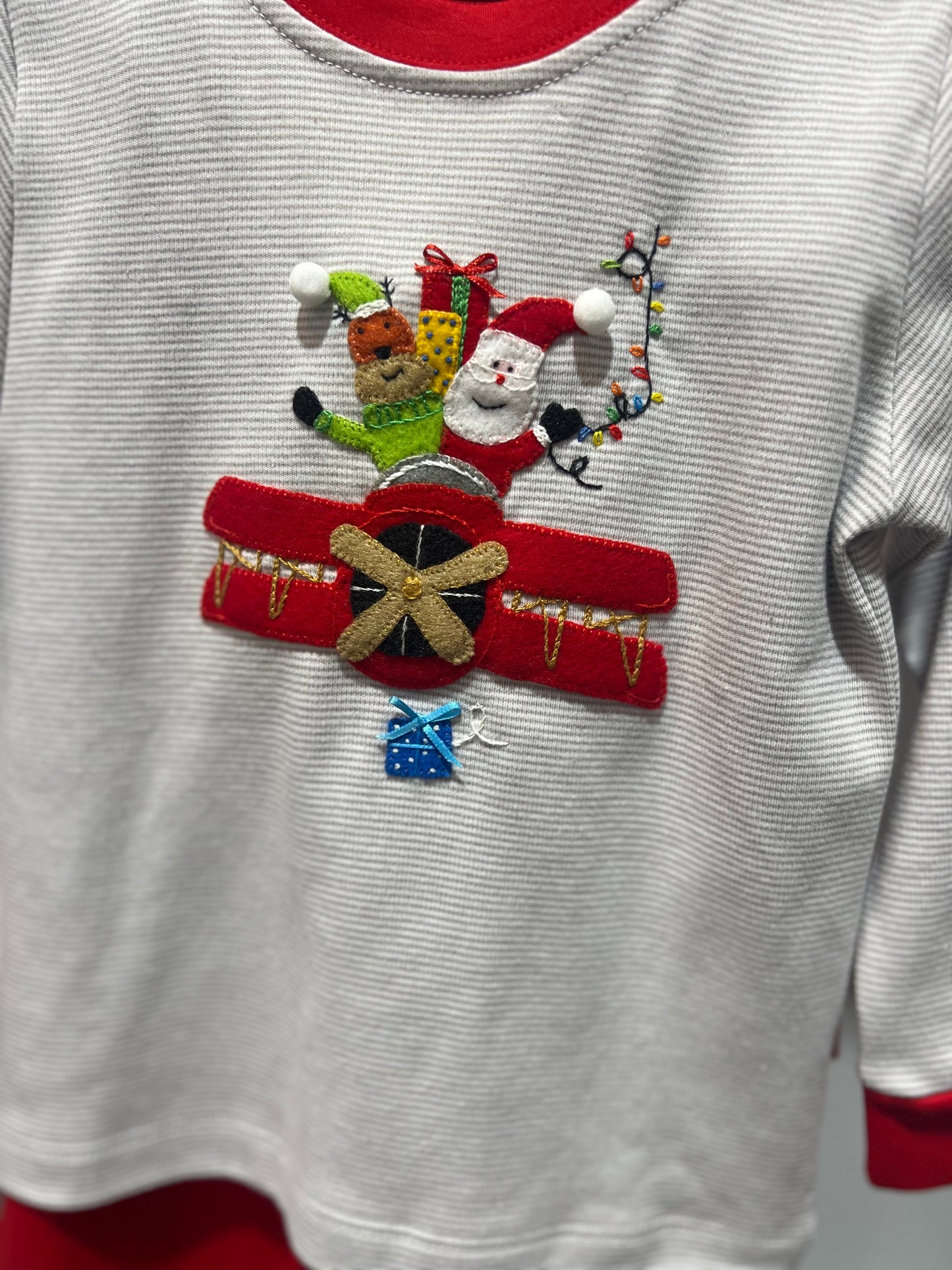Zooming Santa Pima 2PC Shirt/Pant Set