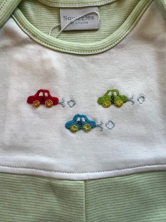 Race Cars Pima Sleeveless Romper