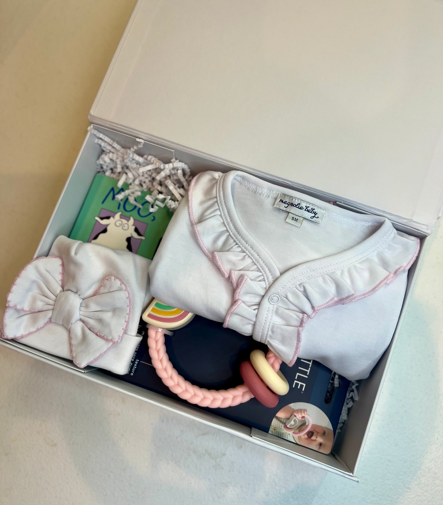 Ruffle Pink Pima Gift Set