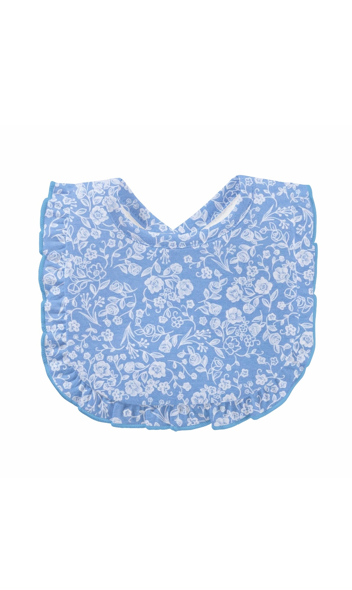 Blooming Garden Pima Ruffle Bib
