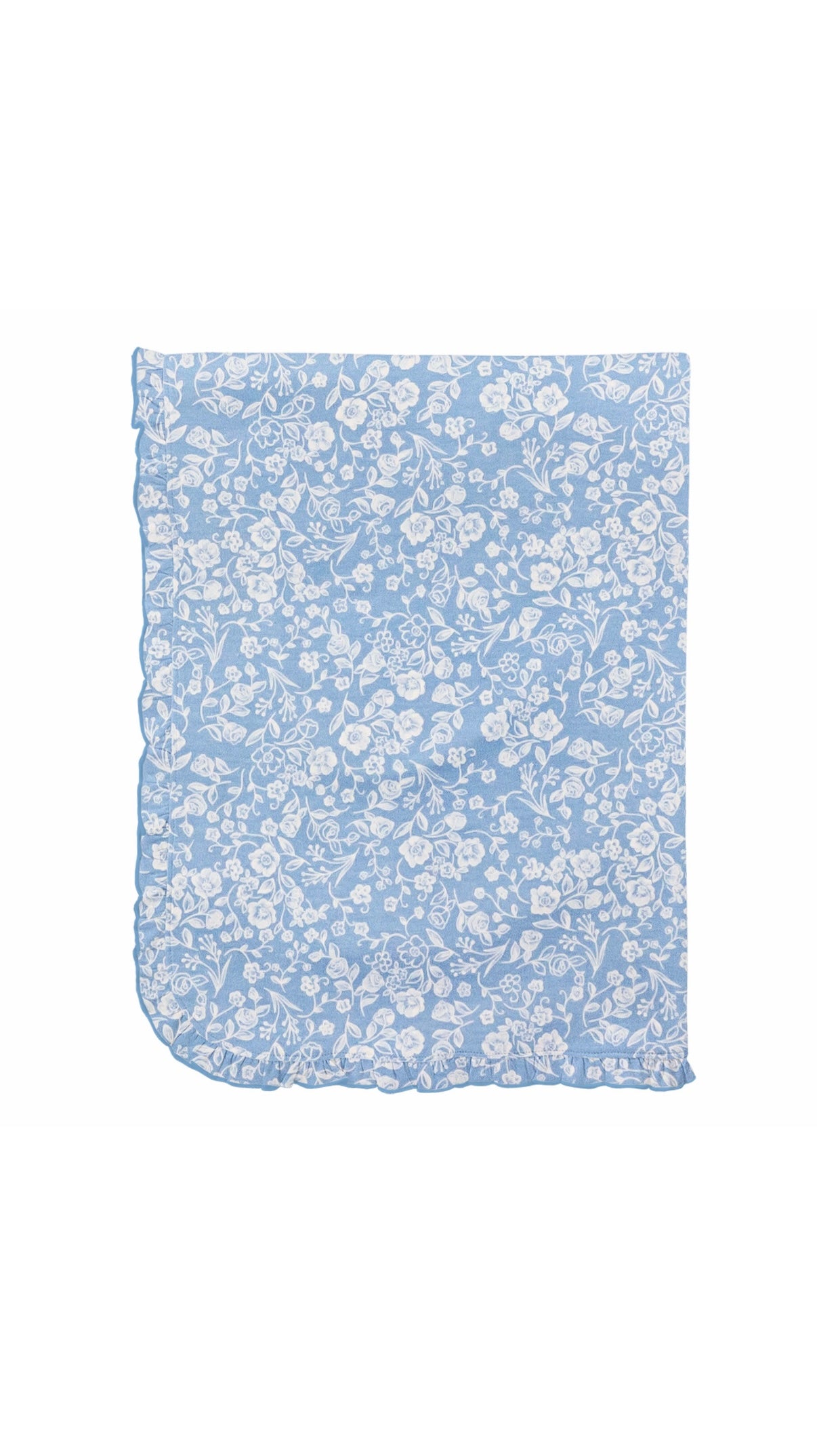 Blooming Gardens Pima Ruffle Blanket