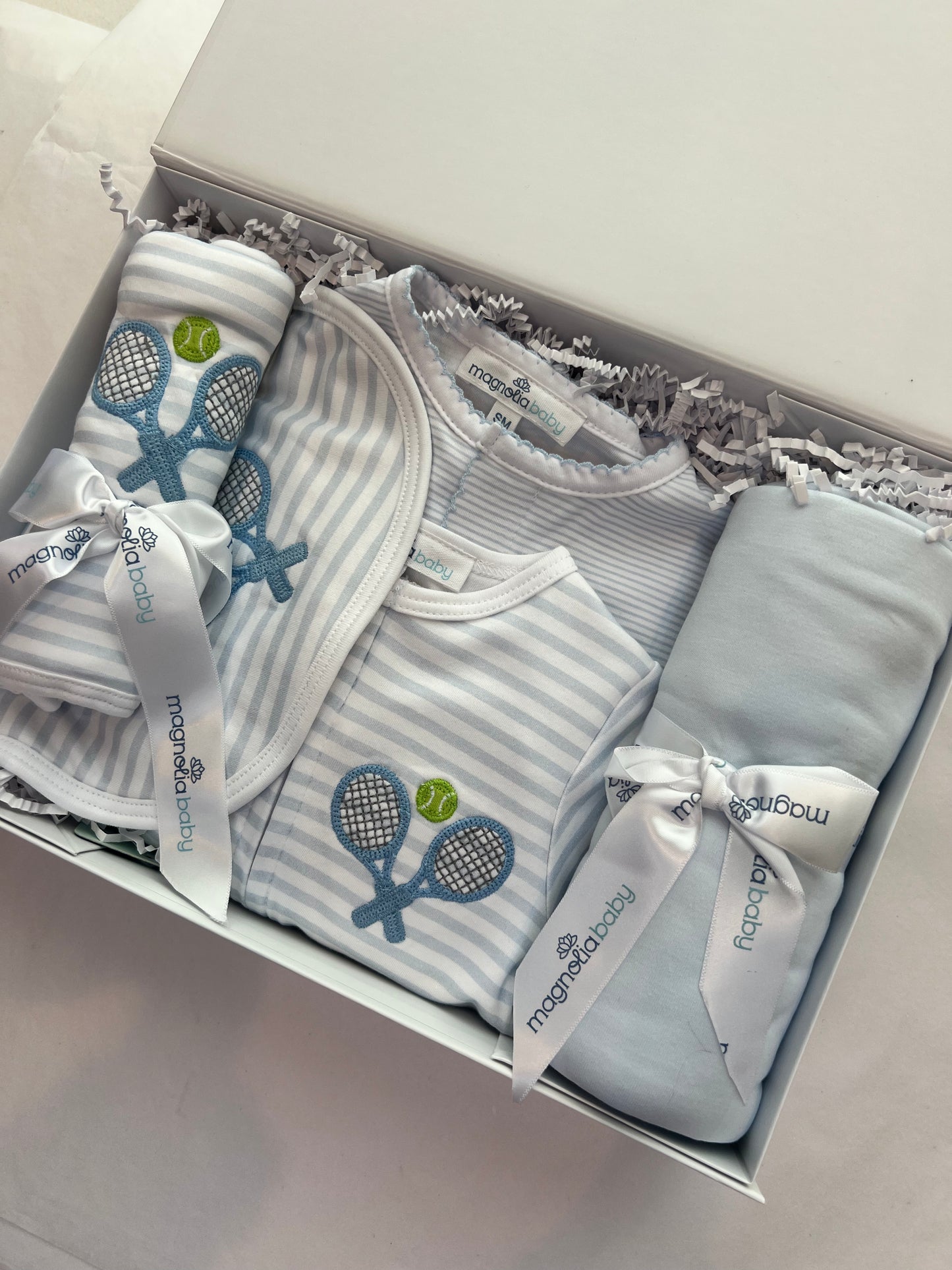 Deluxe Pima Baby Boy Tennis Gift Set