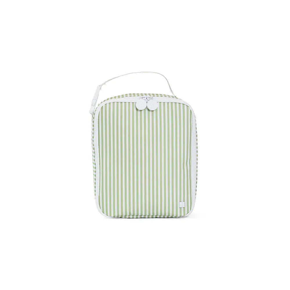 Sage Pimlico Stripe Lunch Box Insulated Lunch Bag