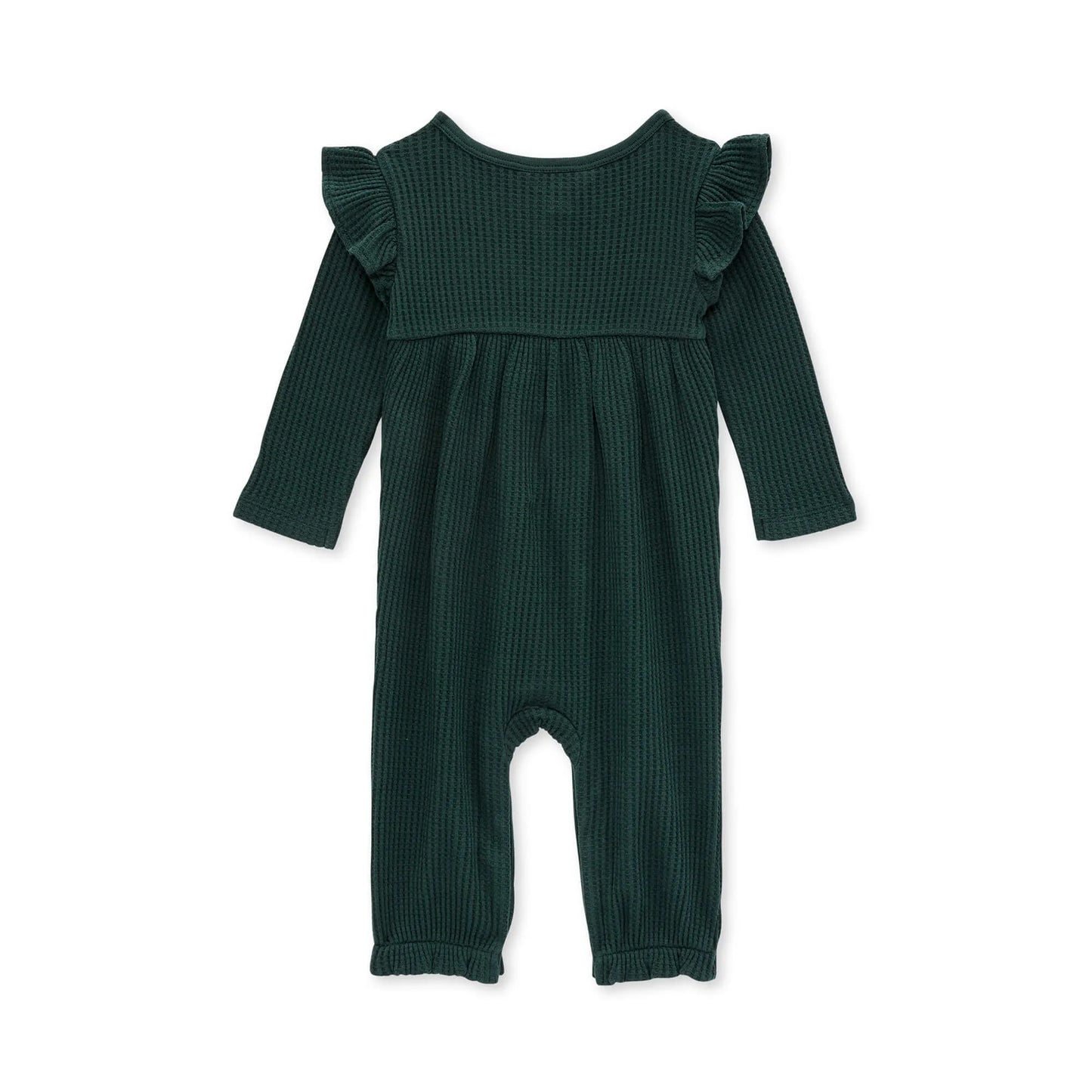 Organic Ruffle Thermal Jumpsuit