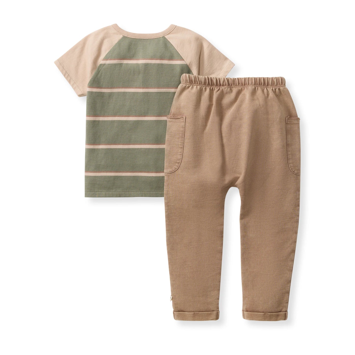Holland Stripe Organic Shirt & Pants Set