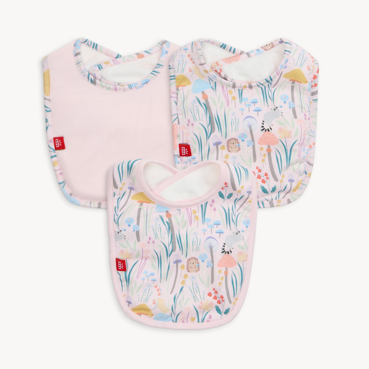 Shroom and Bloom Magnetic 3 Pack Bibs