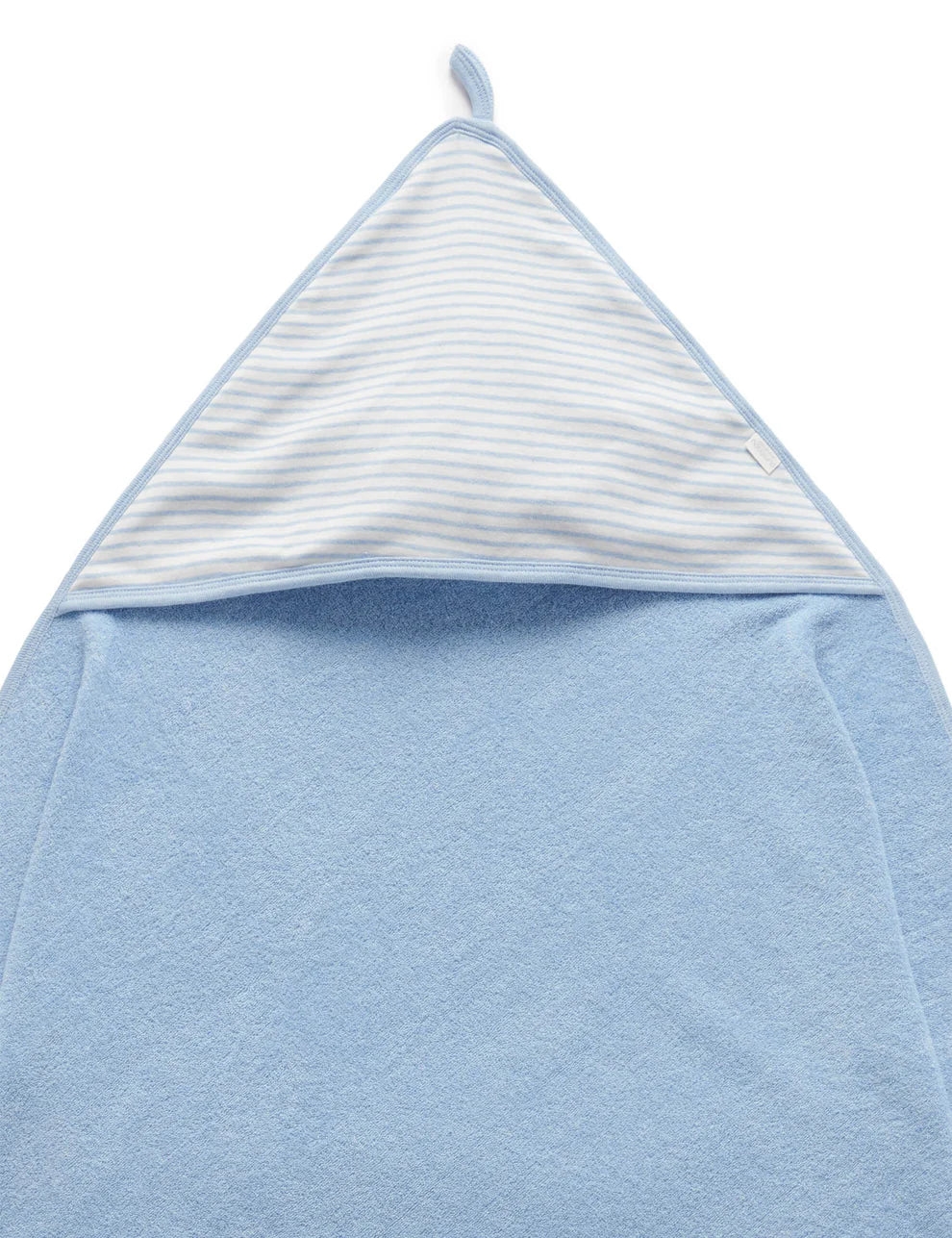 Organic Hooded Towel - Pale Blue Melange