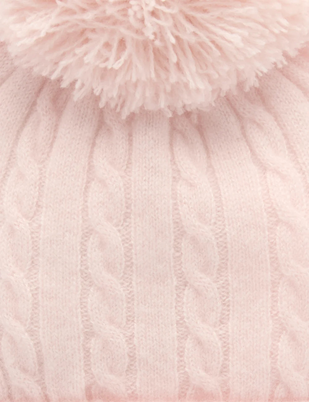 Cashmere Pale Pink Melange Beanie