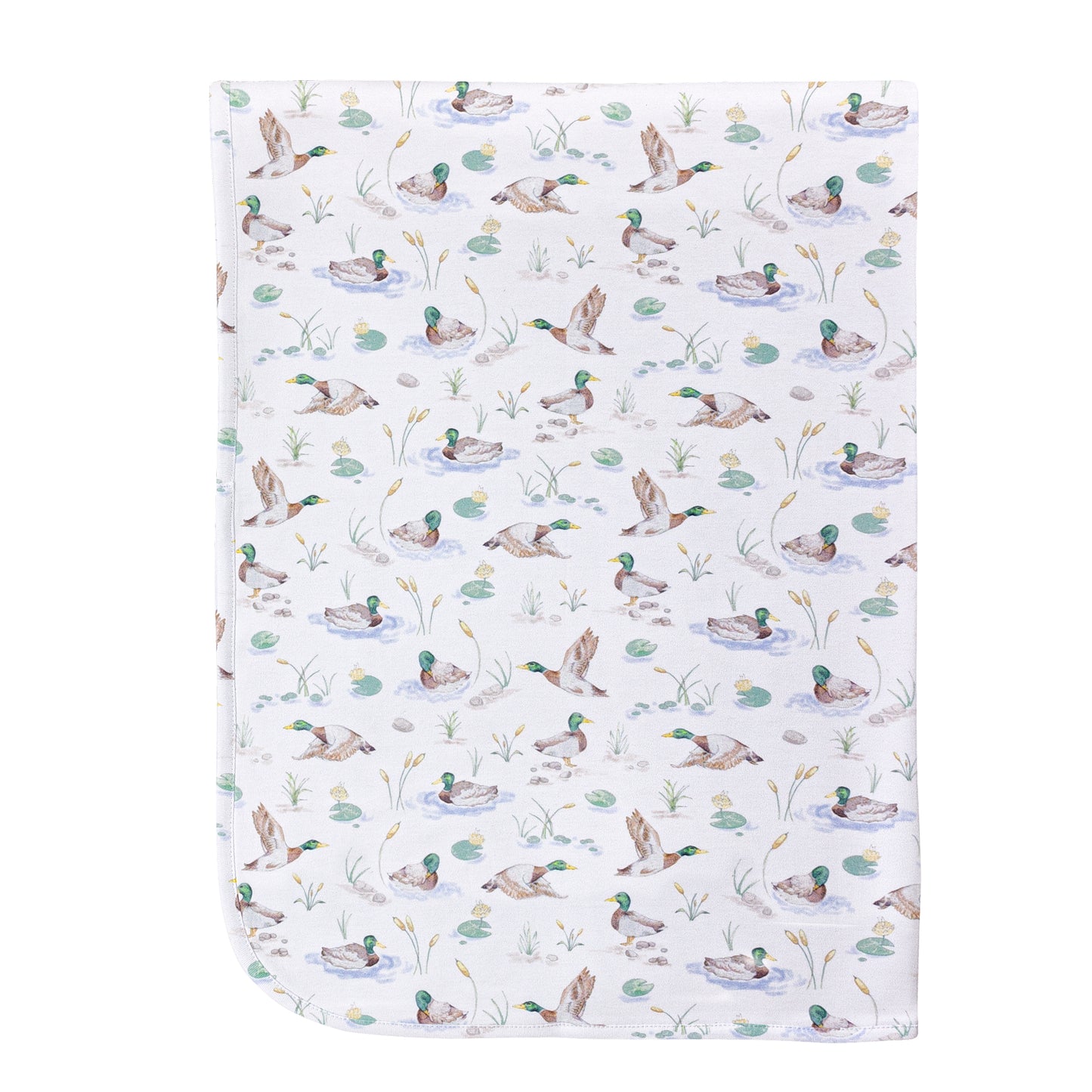 Mallard Ducks Pima Baby Blanket