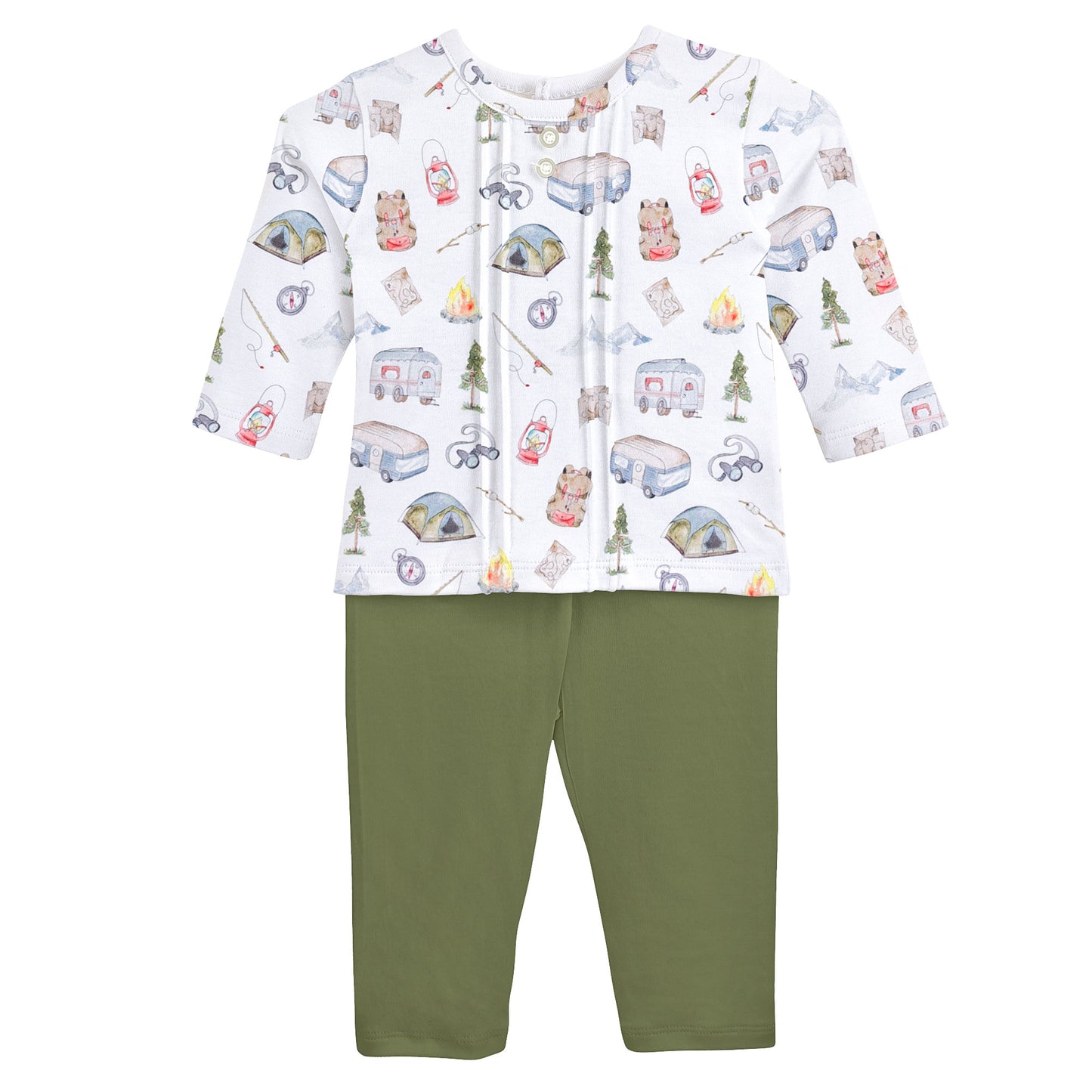 Winter Camping Pima Shirt and Pant Set