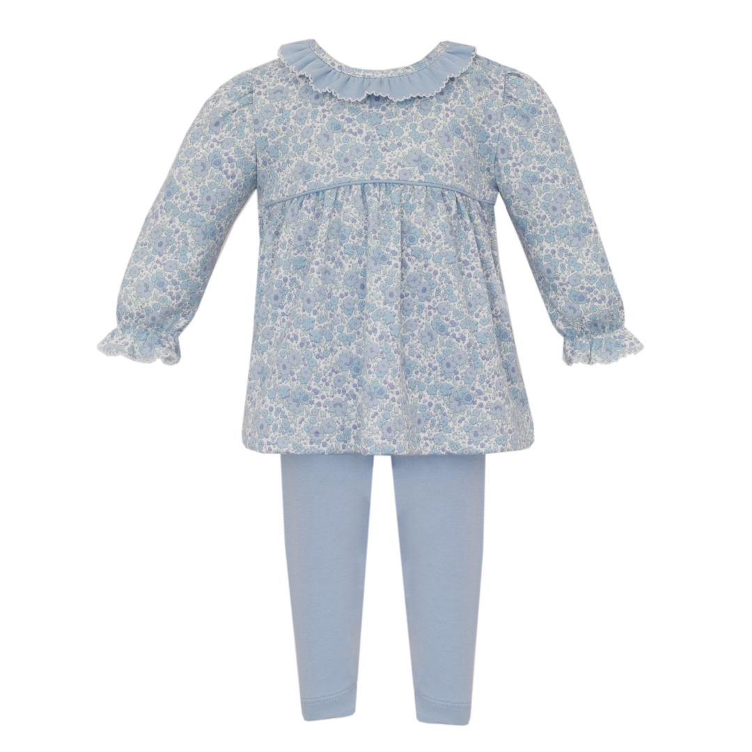 Joy Blue Liberty Pima Shirt + Leggings Set