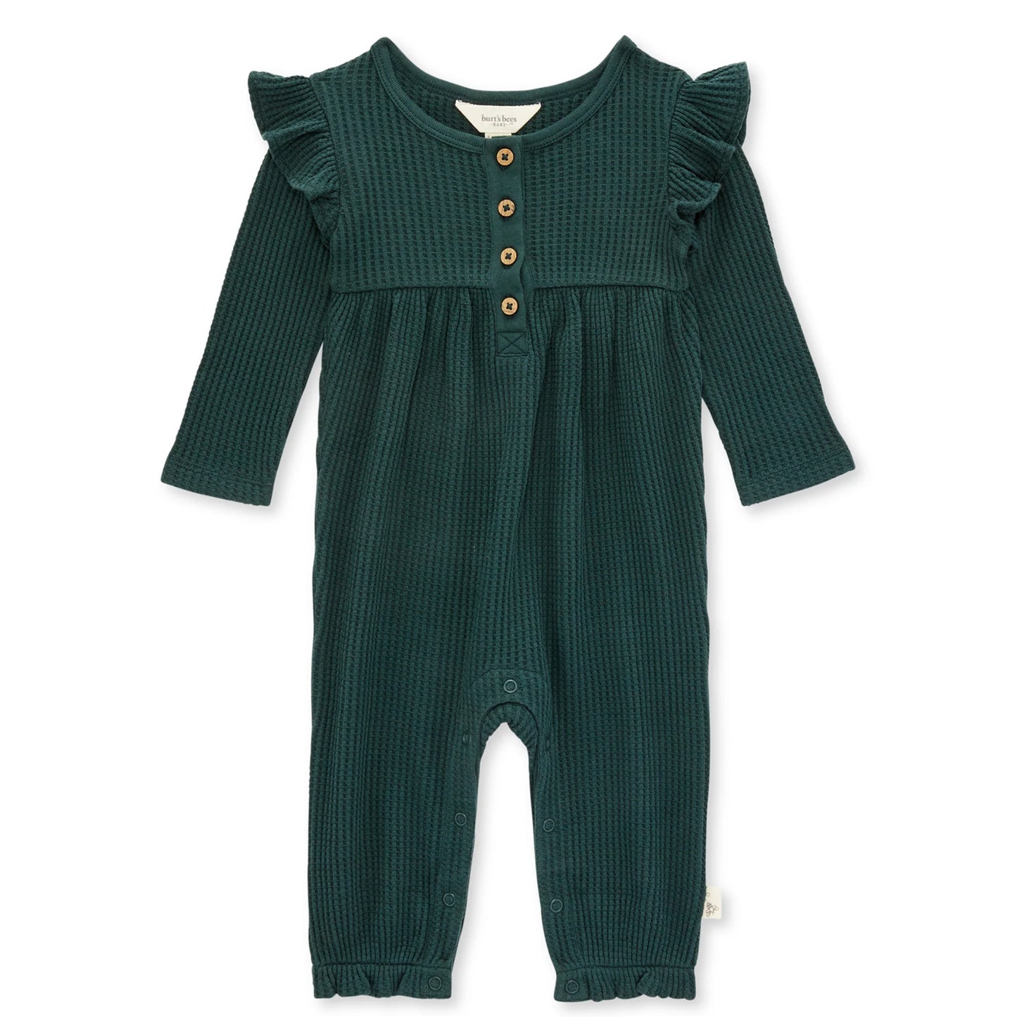 Organic Ruffle Thermal Jumpsuit
