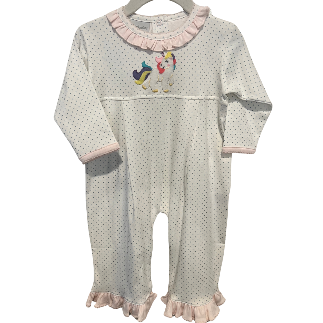 Unicorn Ruffle Pima Jumpsuit